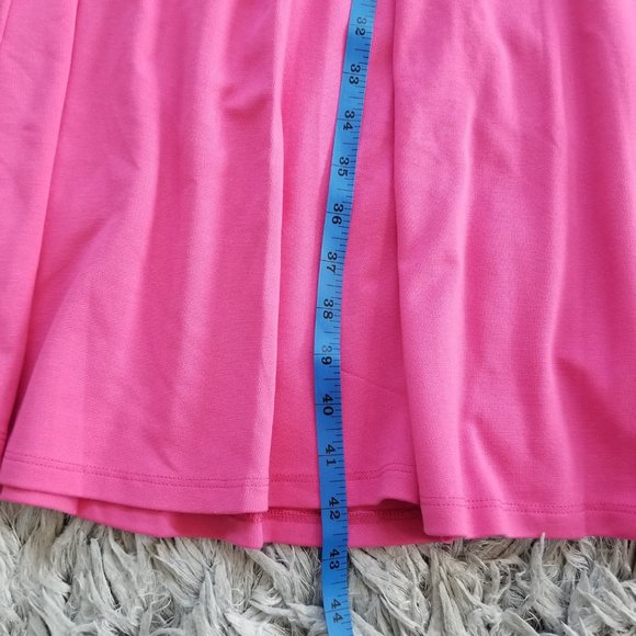 Zara A Line Flared Midi Dress in Fuchsia - Size M - Picture 7 of 9